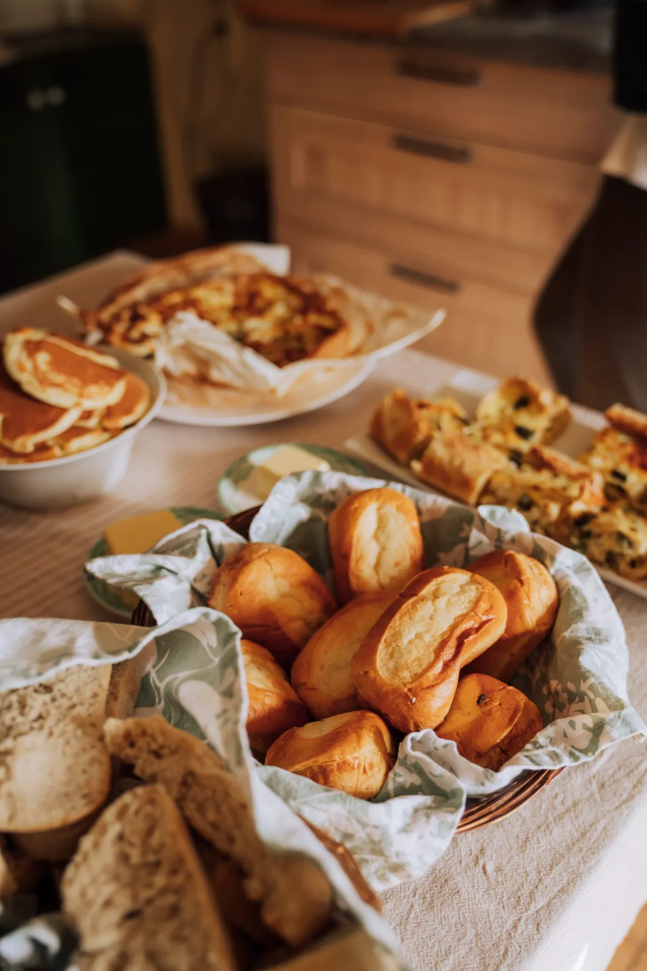 Petit-déjeuner préparé à la Bastide